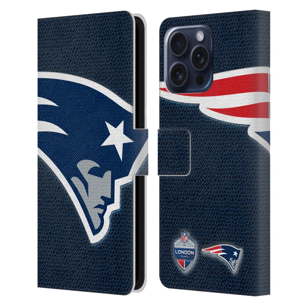 NFL ナショナルフットボールリーグ - 2024 International Games / London Patriots レザー手帳型 / Apple iPhoneケース - PGS